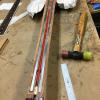 The new modern two way truss rod is fitted into the old channel. The assembly is ready to be glued